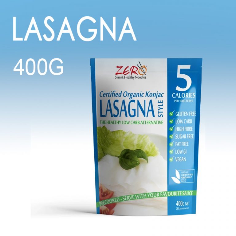 ZERO Konjac LASAGNA style noodles 400g ahdwholesale